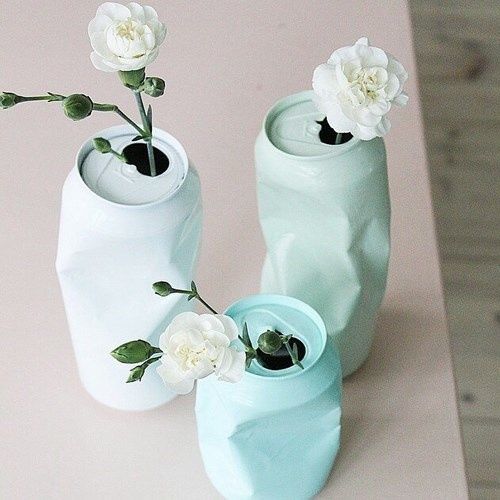 recycler canette en vase 